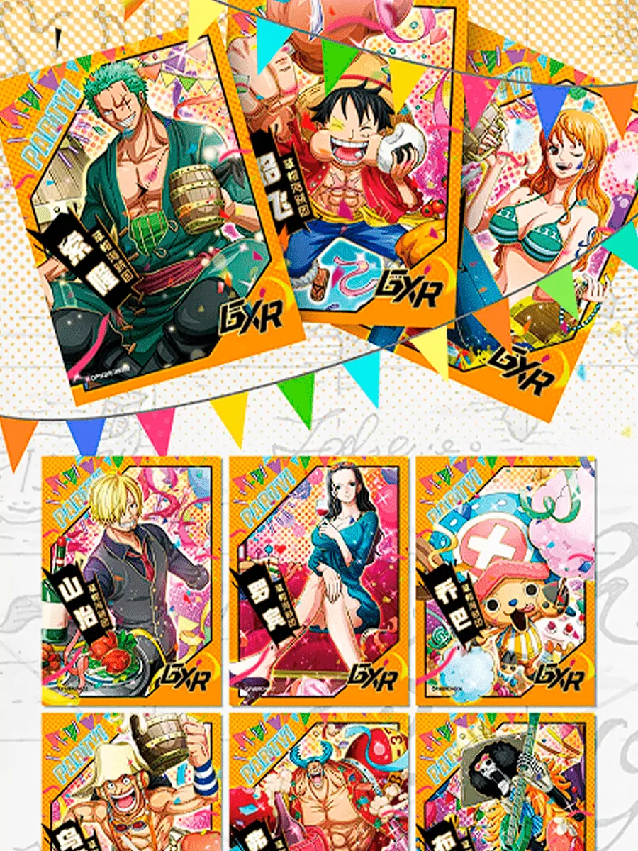 Бокс с коллекционными карточками из аниме One Piece Ван Пис 32 пака — изображение 10