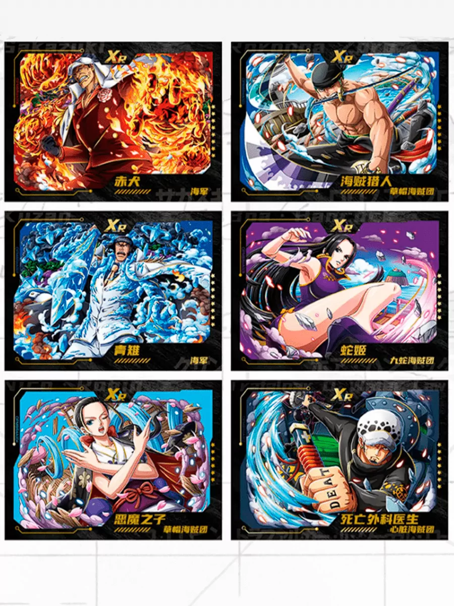 Бокс с коллекционными карточками из аниме One Piece Ван Пис 32 пака — изображение 9