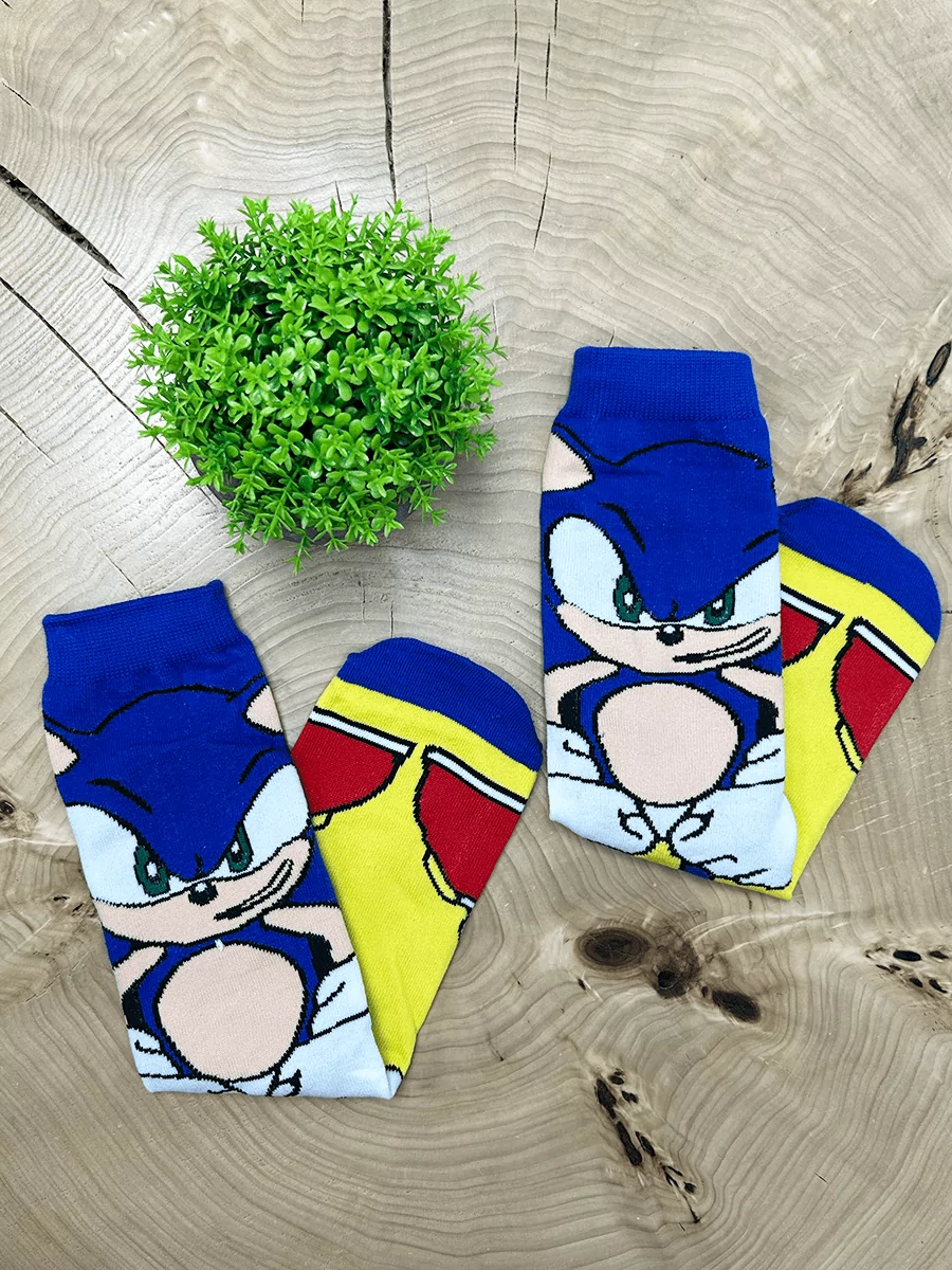 Носки длинные Еж Соник из игры Sonic Соник — изображение 6