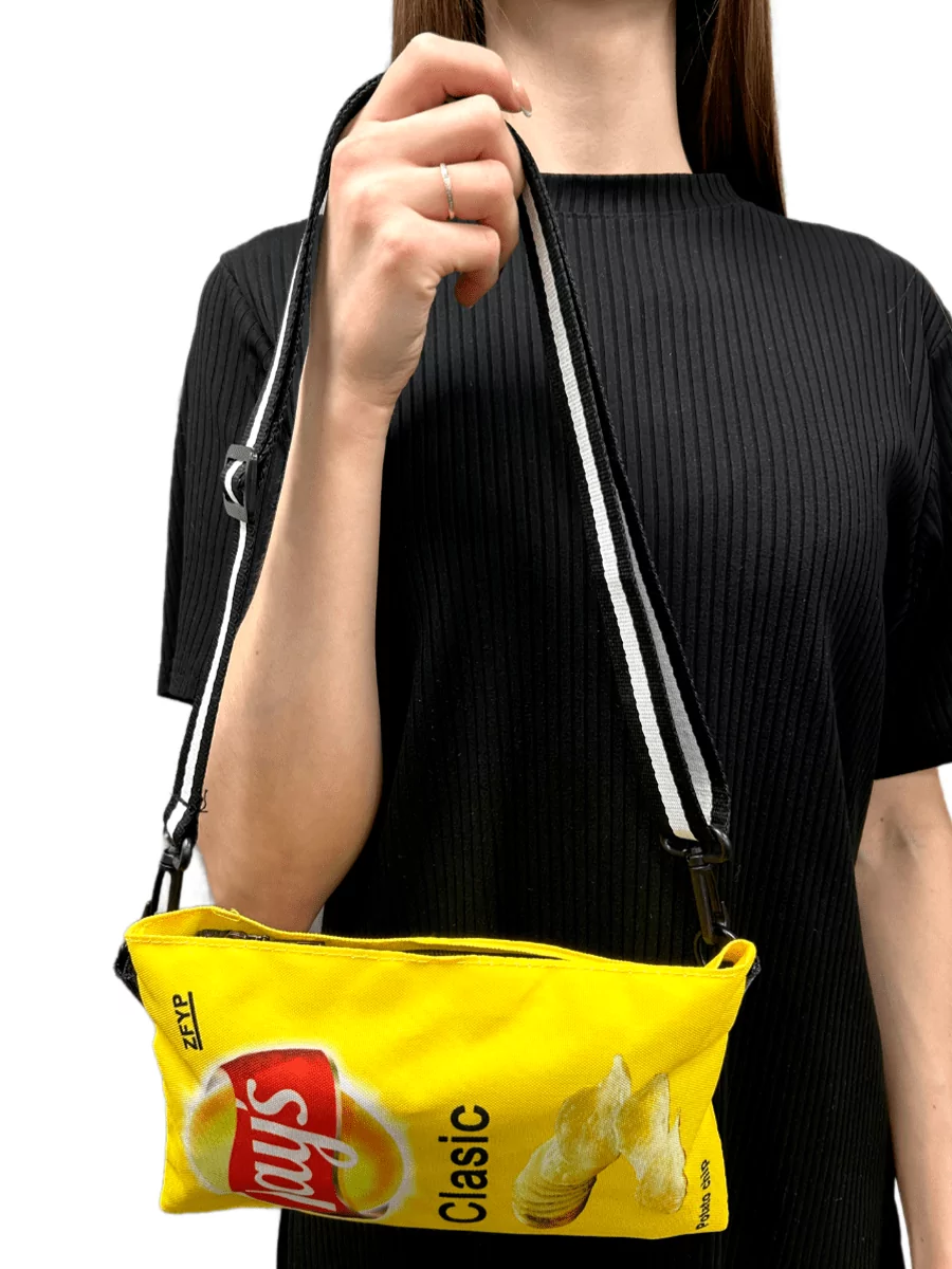 Сумка - бананка кросс боди Чипсы Лейс Lays — изображение 3