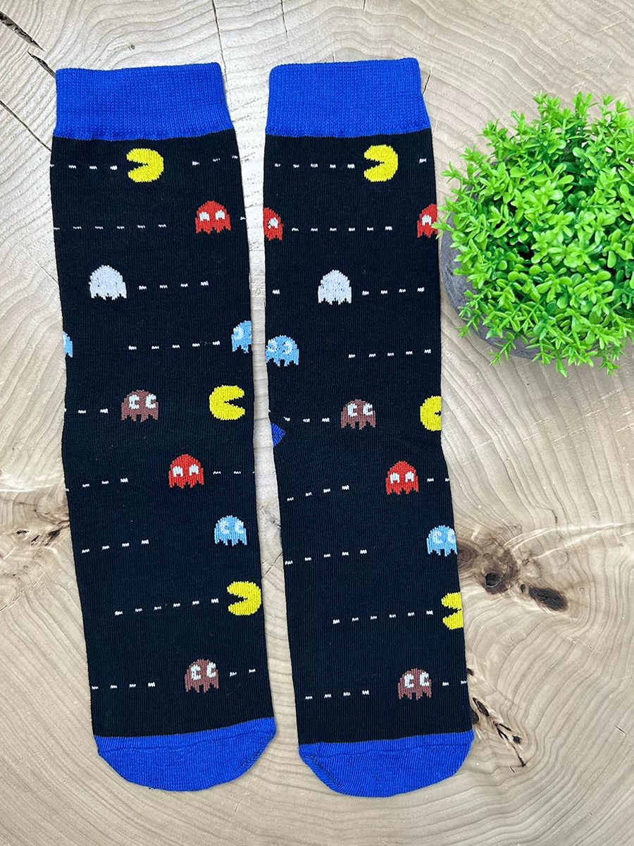 Носки длинные Пакман и Призраки из игры Pac-Man — изображение 5