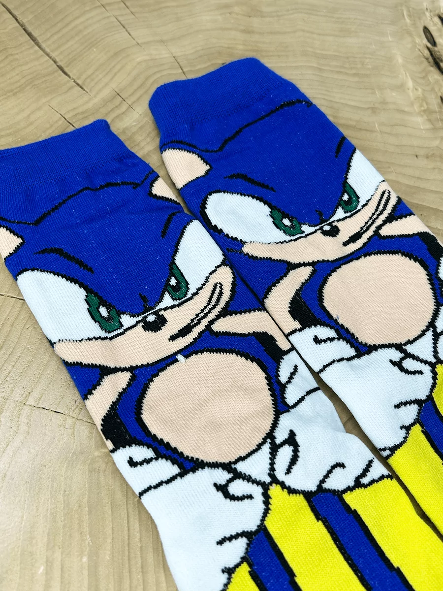 Носки длинные Еж Соник из игры Sonic Соник — изображение 8