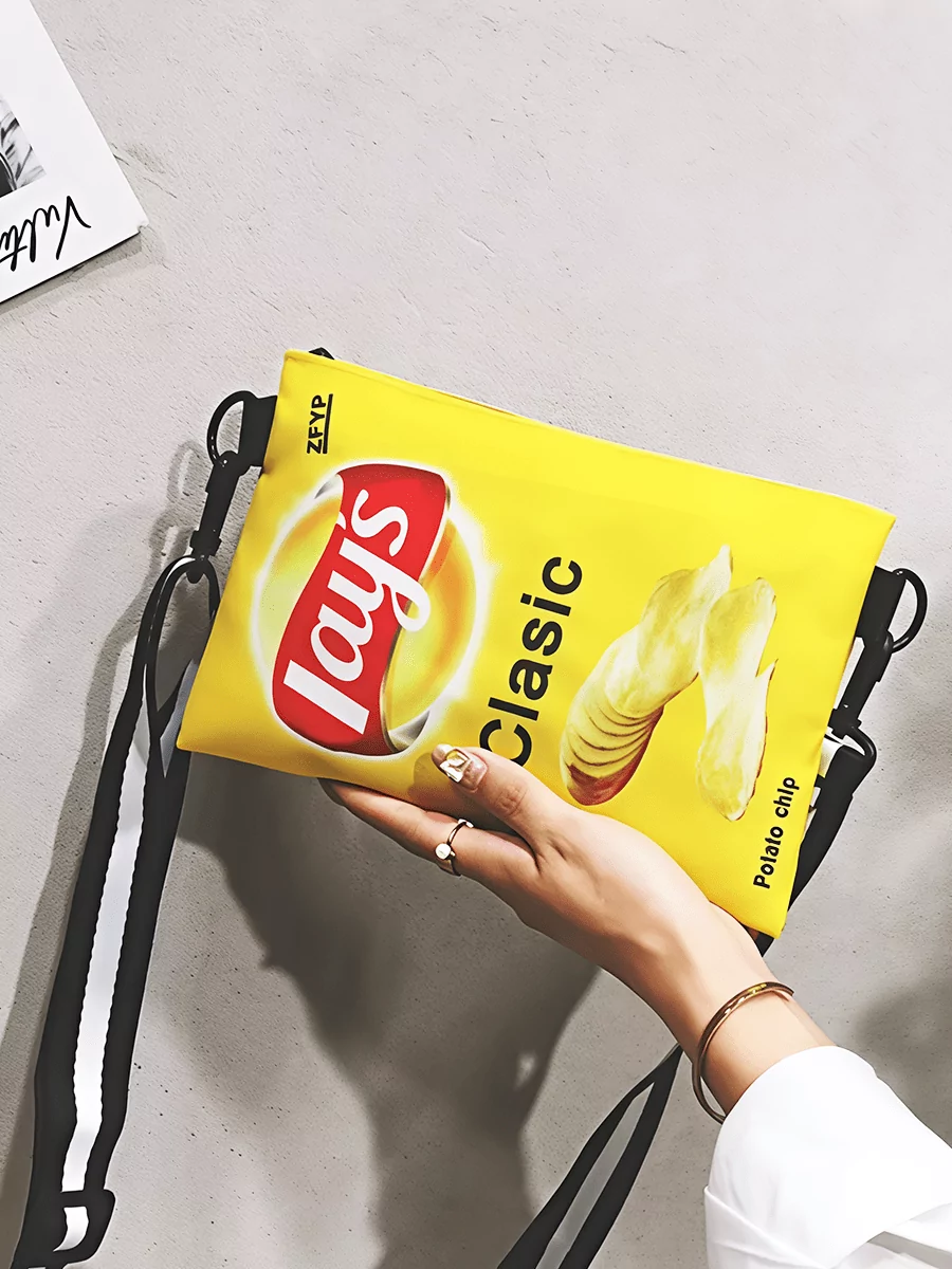 Сумка - бананка кросс боди Чипсы Лейс Lays