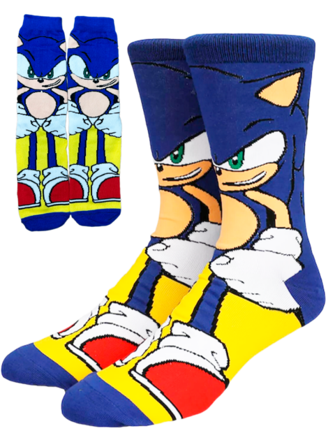 Носки длинные Еж Соник из игры Sonic Соник