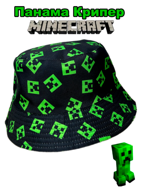 Панама двусторонняя Крипер из игры Майнкрафт Minecraft