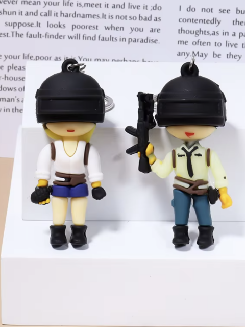 Брелок - игрушка Игрок в шлеме из игры Pubg Пабг