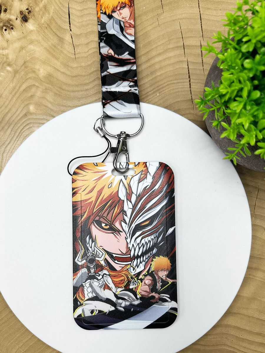 Бейдж для пропуска на шею Ичиго Куросаки из аниме Блич Bleach — изображение 3
