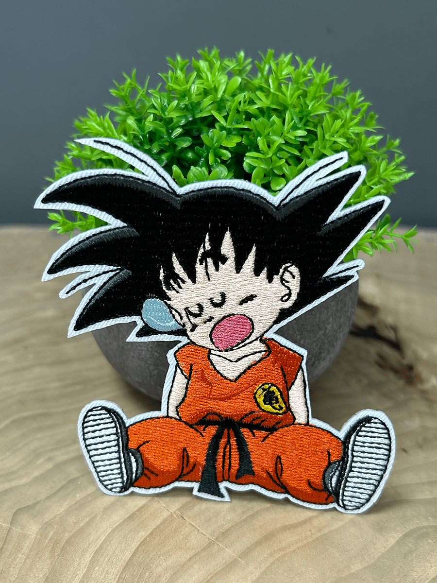 Нашивка термо с вышивкой Сон Гоку из аниме Драконий жемчуг Dragon Ball — изображение 2