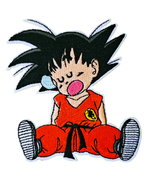 Нашивка термо с вышивкой Сон Гоку из аниме Драконий жемчуг Dragon Ball
