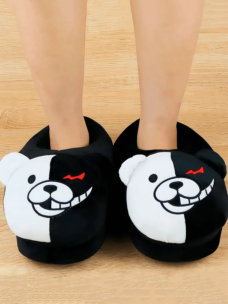 Тапочки домашние большие Монокума из аниме Данганронпа Danganronpa — изображение 15