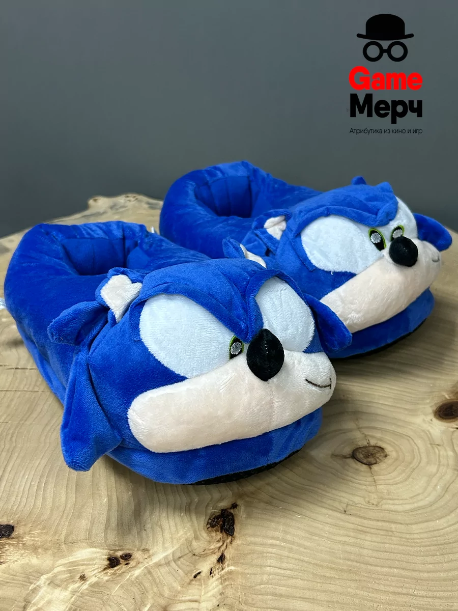 Тапочки домашние Еж Соник из игры Sonic Соник — изображение 5