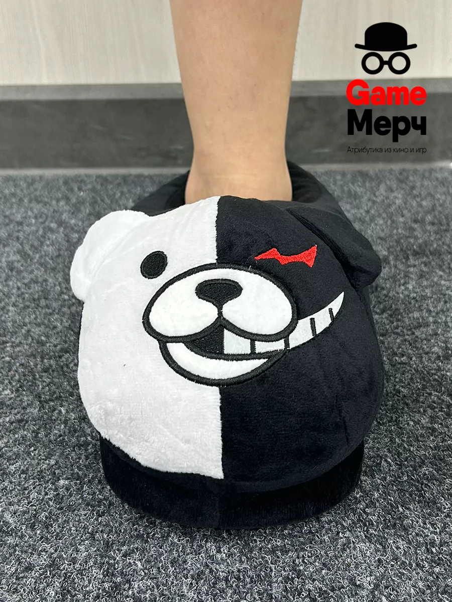 Тапочки домашние большие Монокума из аниме Данганронпа Danganronpa — изображение 19