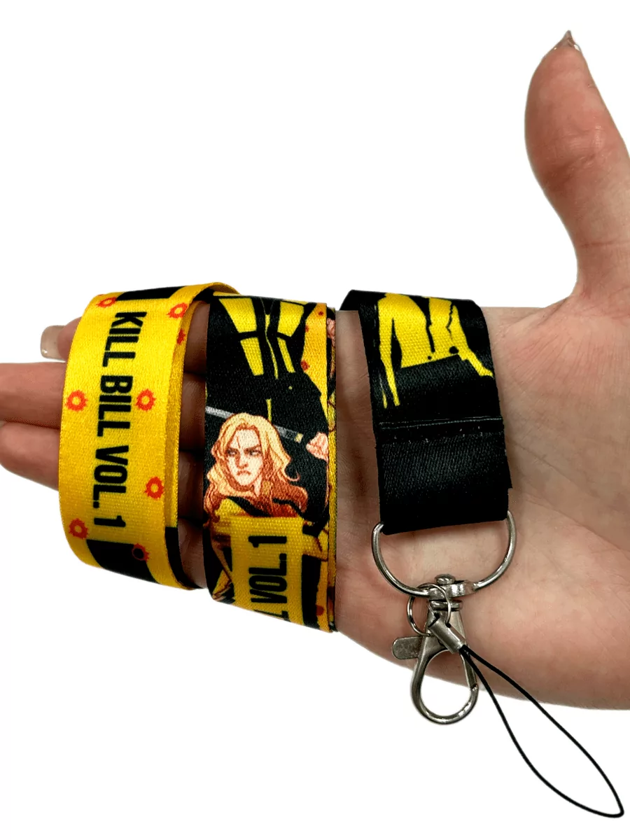 Шнурок - лента на шею для телефона и ключей из фильма Убить Билла Kill Bill — изображение 6