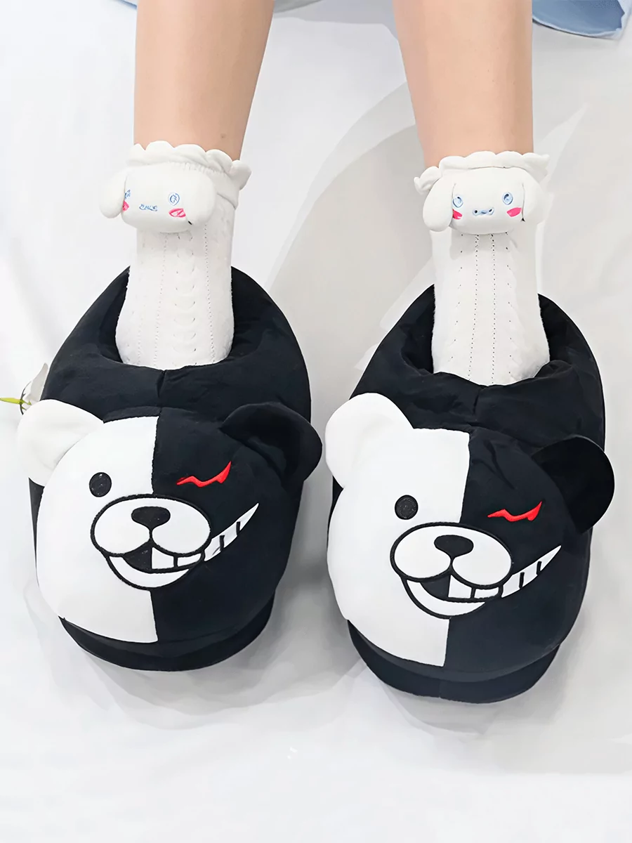 Тапочки домашние большие Монокума из аниме Данганронпа Danganronpa — изображение 12