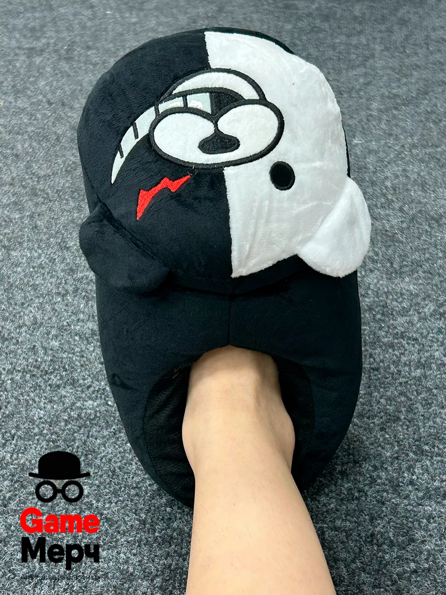 Тапочки домашние большие Монокума из аниме Данганронпа Danganronpa — изображение 16
