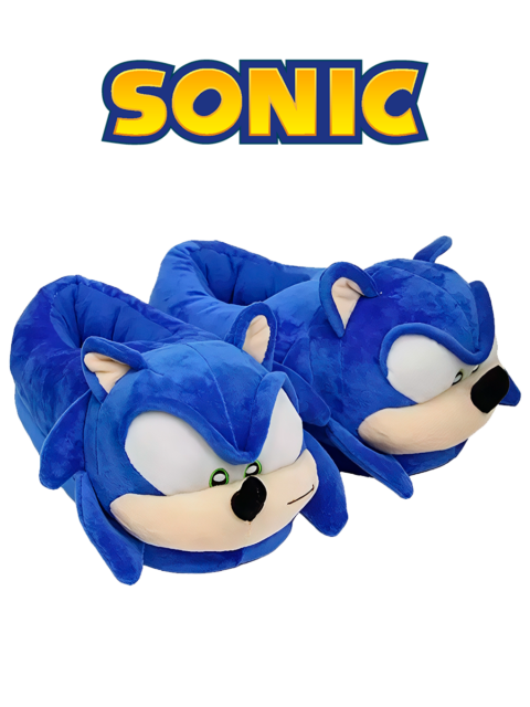 Тапочки домашние Еж Соник из игры Sonic Соник