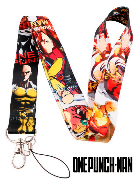 Шнурок - лента на шею для телефона из аниме One Punch Man Ванпанчмен