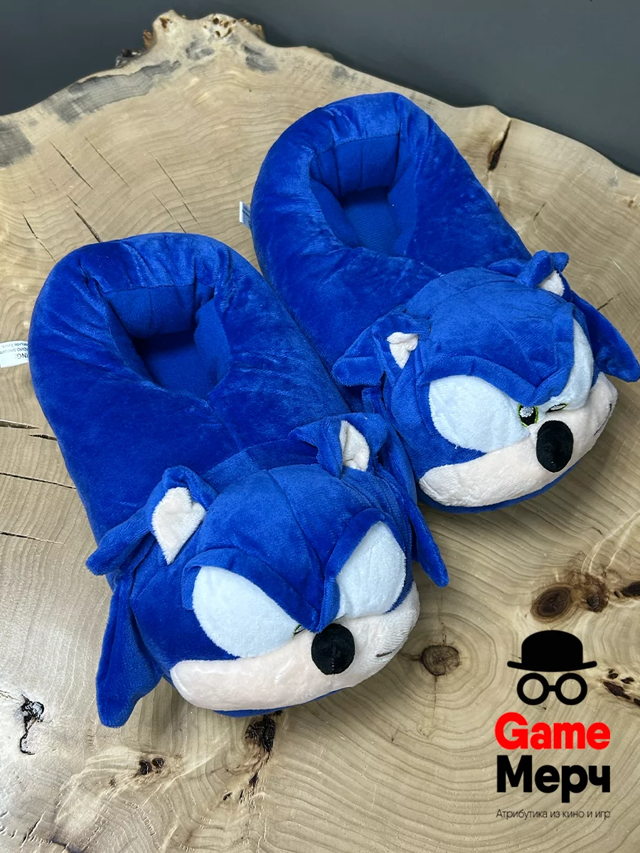 Тапочки домашние Еж Соник из игры Sonic Соник — изображение 6