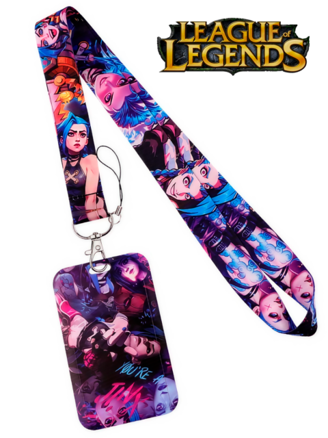 Бейдж для пропуска на шею Джинкс из игры League of Legends LOL Лига Легенд