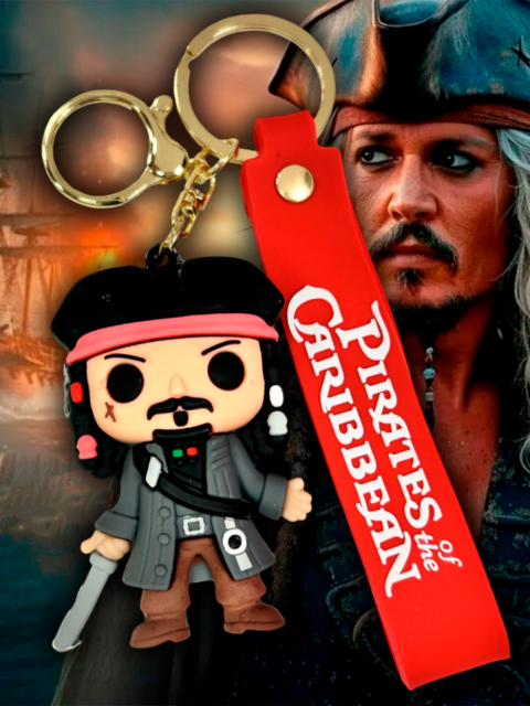 Брелок - игрушка Джек Воробей из фильма Пираты Карибского Моря