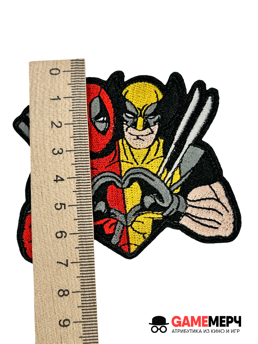 Нашивка - термоаппликация Дэдпул и Росомаха Люди Икс X-Man Marvel Марвел — изображение 10