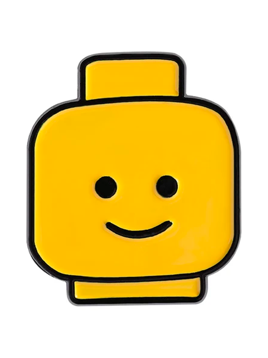 Значок ЛЕГО Голова человечка из мультфильма Lego Фильм