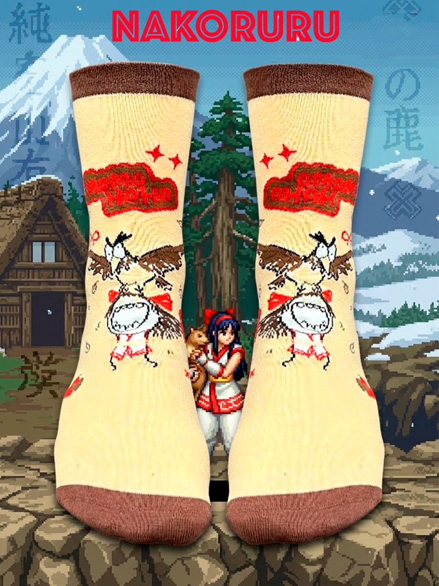 Носки Ястреб Мамахаха и Накоруру из игры Nakoruru