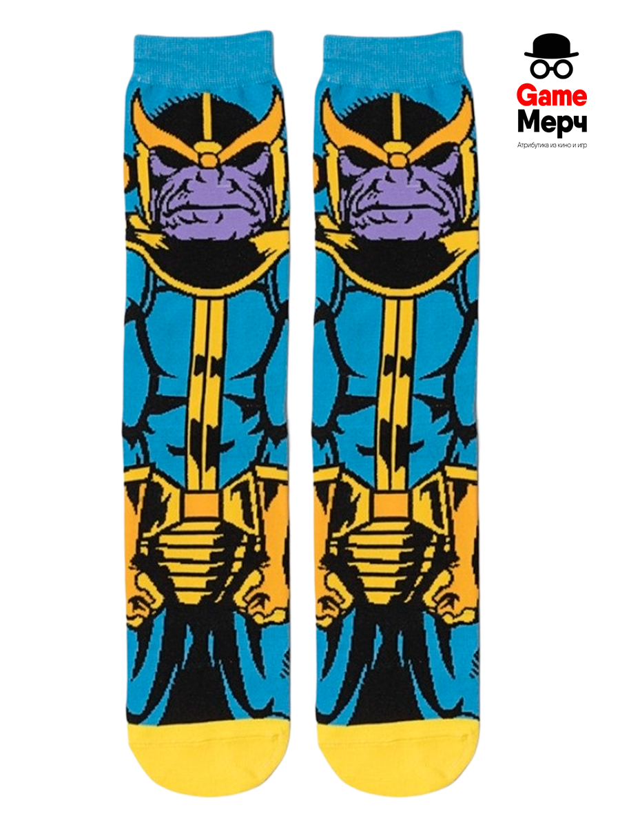 Носки длинные Танос из фильма Мстители Marvel Comics Марвел — изображение 3