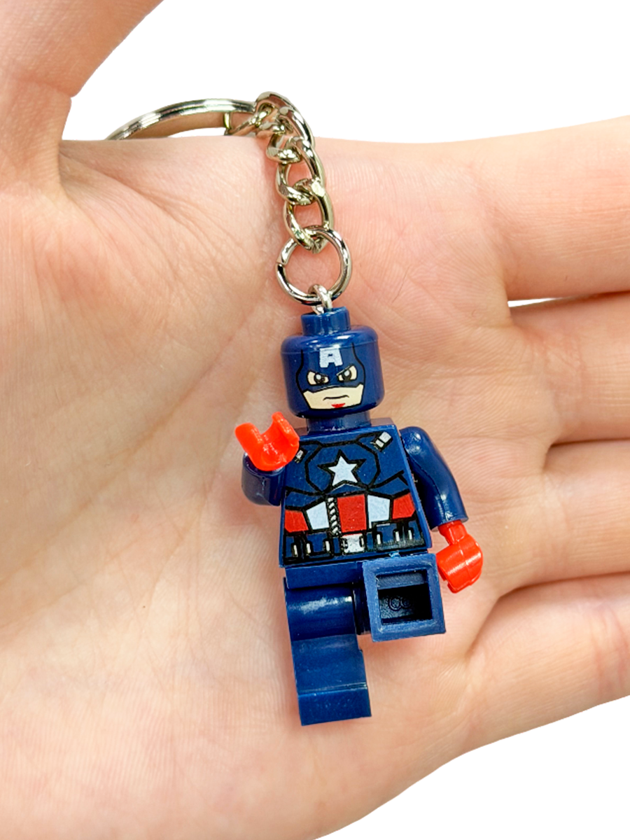 Брелок Лего - Человечек Lego Капитан Америка Marvel Марвел — изображение 5