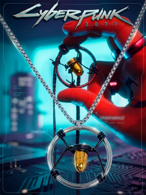 Кулон Пуля Джонни Сильверхенда из игры Киберпанк 2077 Cyberpunk 2077