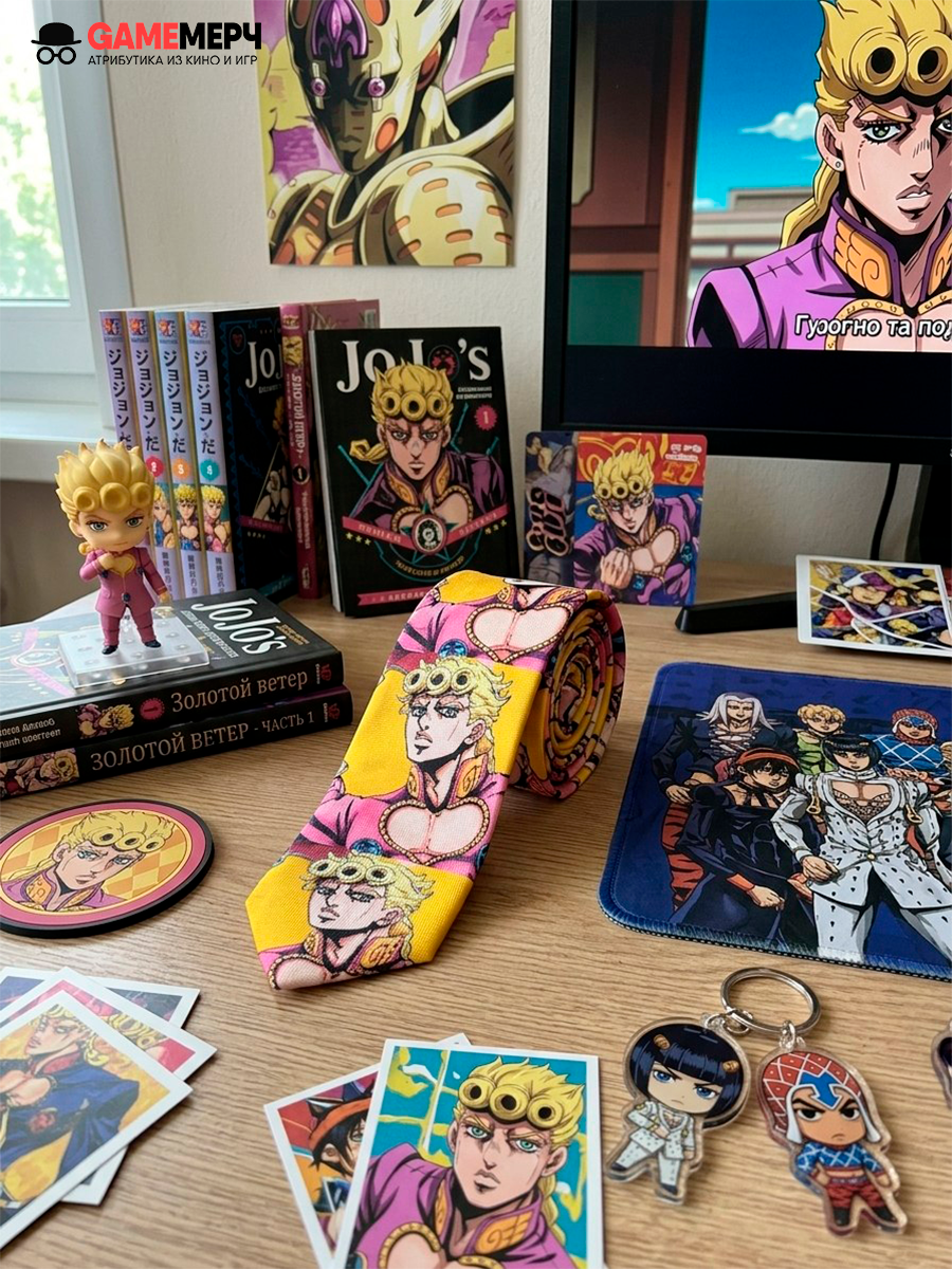 Галстук Джорно Джованна из аниме Невероятные приключения ДжоДжо JoJo — изображение 4