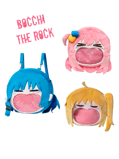 Сумка - рюкзак плюшевый из аниме Одинокий рокер! / Bocchi the Rock!