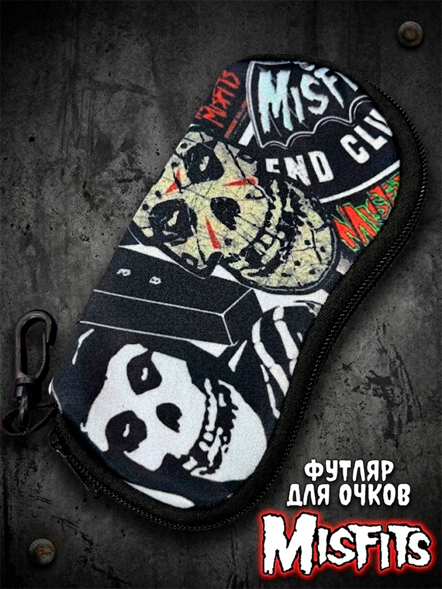 Футляр / чехол для очков мягкий рок - группы MisFits
