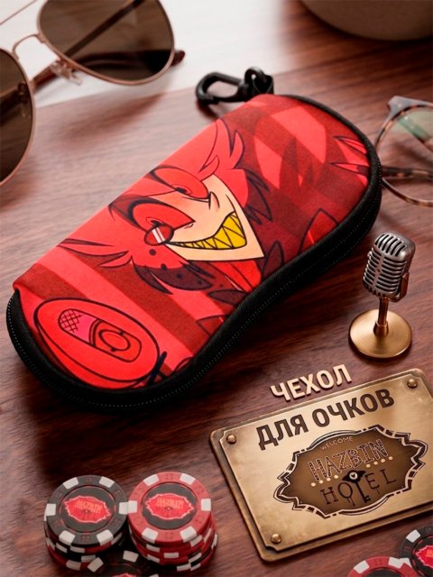 Футляр / чехол для очков мягкий из мультфильма Отель Хазбин