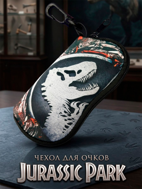 Футляр / чехол для очков мягкий из фильма Парк Юрского Периода Jurassic Park