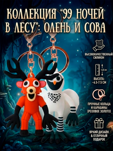 Брелок - игрушка из игры 99 Ночей в лесу Roblox Роблокс