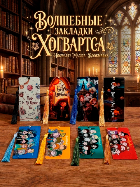Закладка акриловая с кисточкой из фильма Гарри Поттер