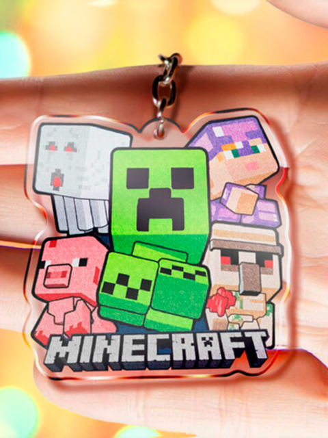 Брелок акриловый из игры Minecraft Майнкрафт