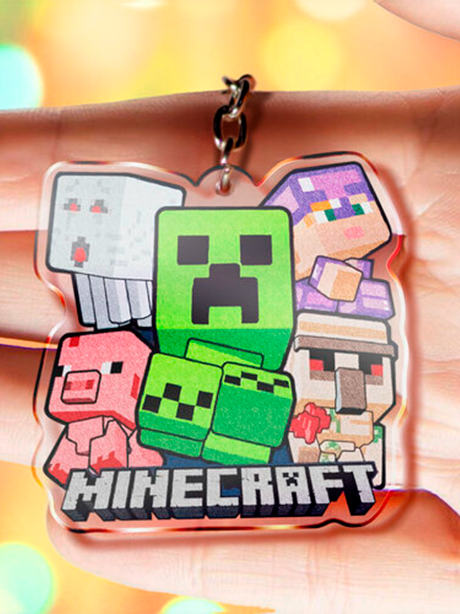 Брелок акриловый из игры Minecraft Майнкрафт